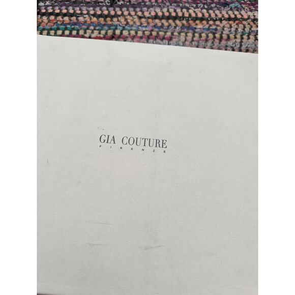 Gia Couture Cabinda Black and White Calf Western Ankle Boot - Picture 3 of 9